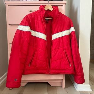 Abercrombie Vintage Inspired Retro Zipper Puffer Jacket